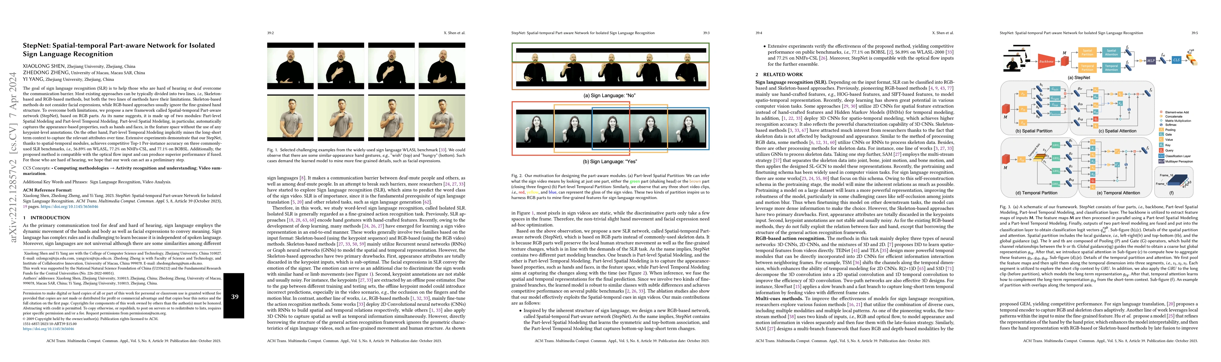 Thumbnail for StepNet: Spatial-temporal Part-aware Network for Isolated Sign Language
  Recognition