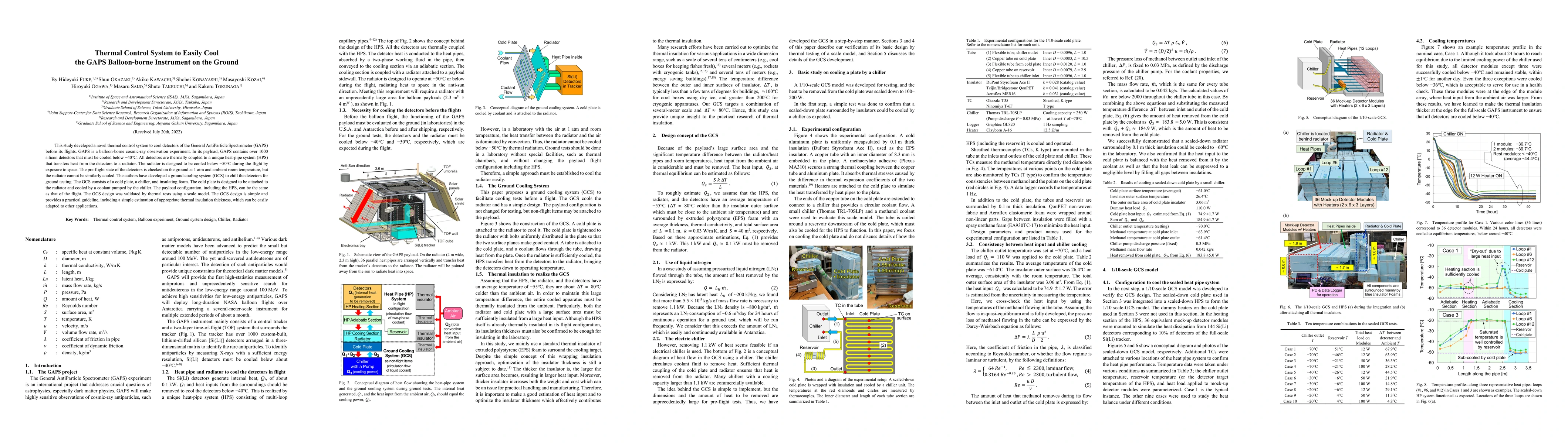 Thumbnail for Thermal Control System to Easily Cool the GAPS Balloon-borne Instrument
  on the Ground
