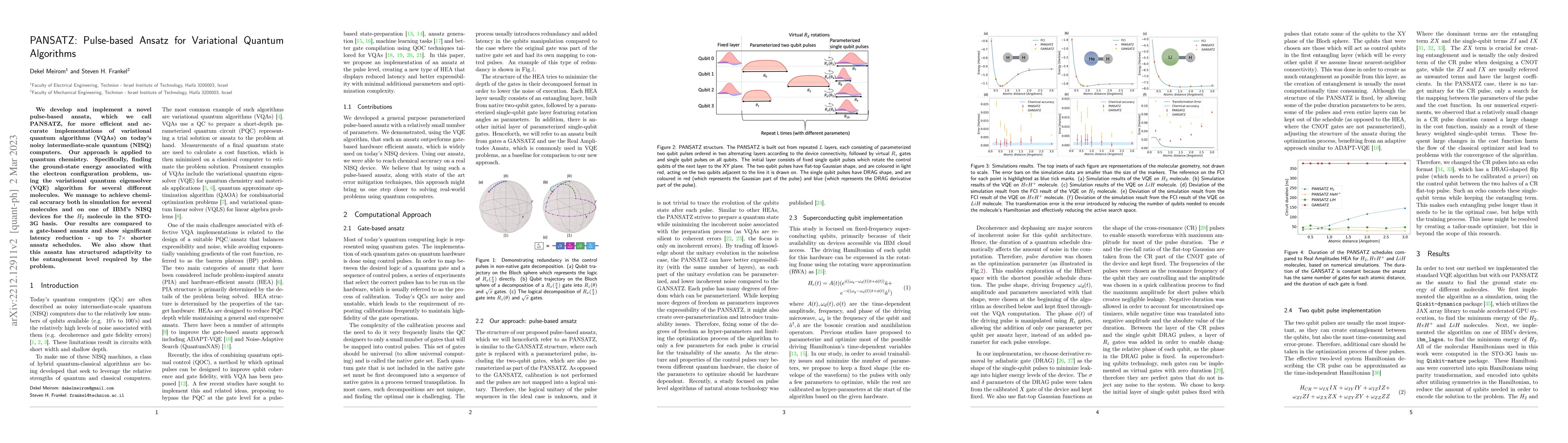 Thumbnail for PANSATZ: Pulse-based Ansatz for Variational Quantum Algorithms