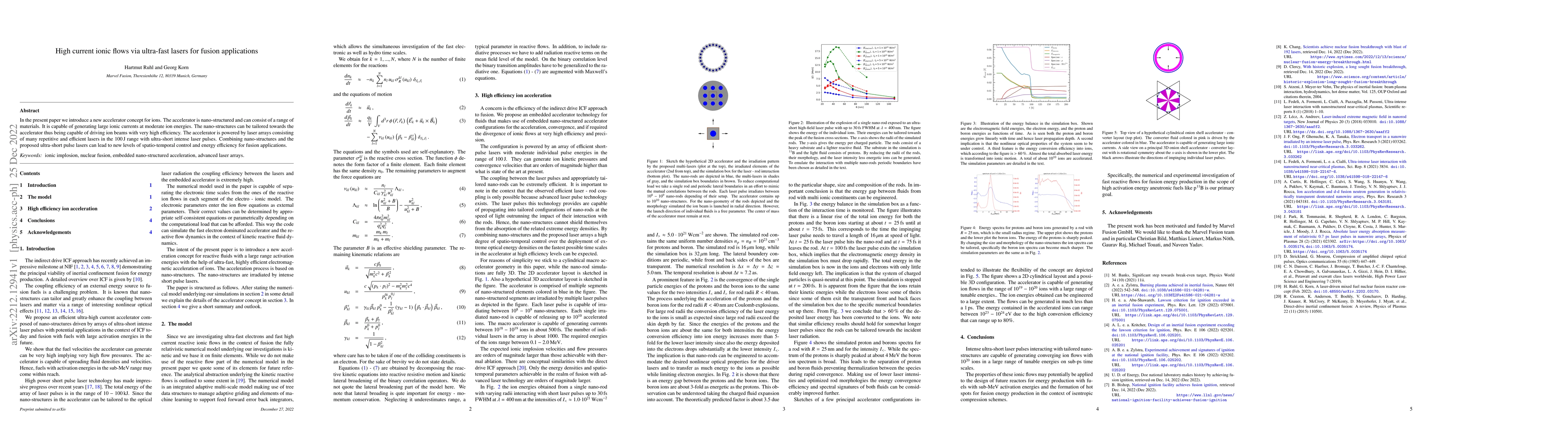 Thumbnail for High current ionic flows via ultra-fast lasers for fusion applications