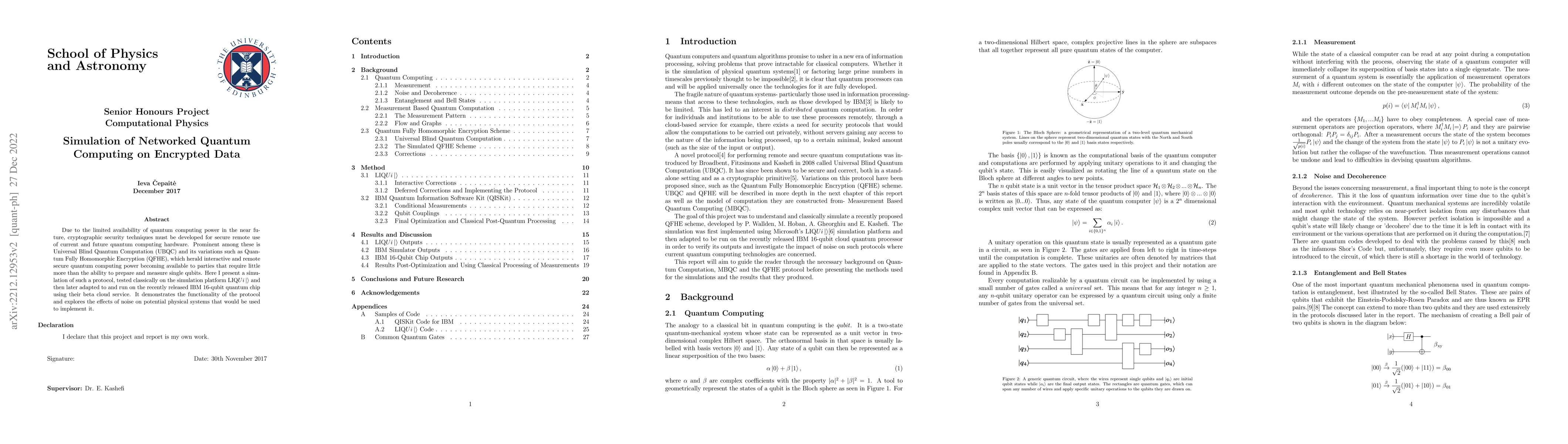 Thumbnail for Simulation of Networked Quantum Computing on Encrypted Data