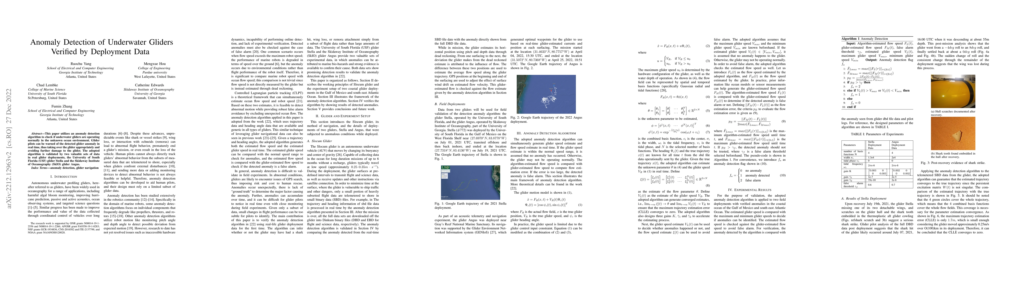 Thumbnail for Anomaly Detection of Underwater Gliders Verified by Deployment Data