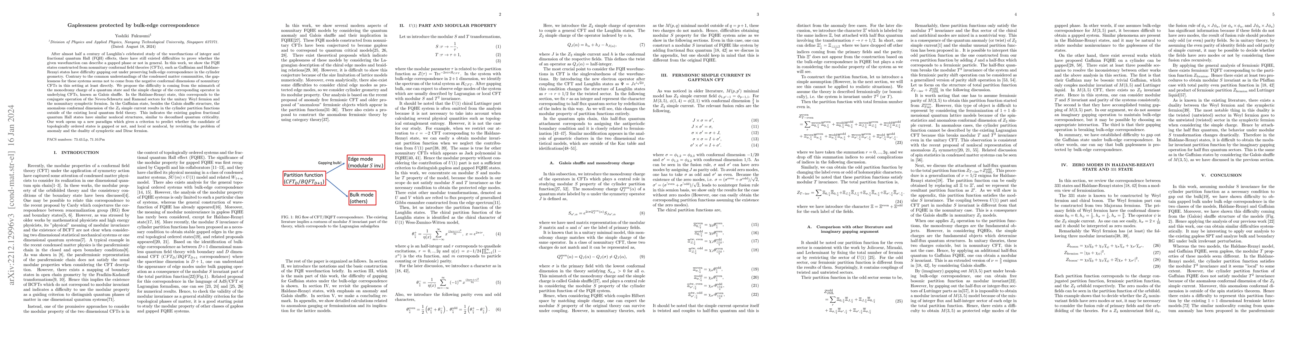 Thumbnail for Gaplessness protected by bulk-edge correspondence