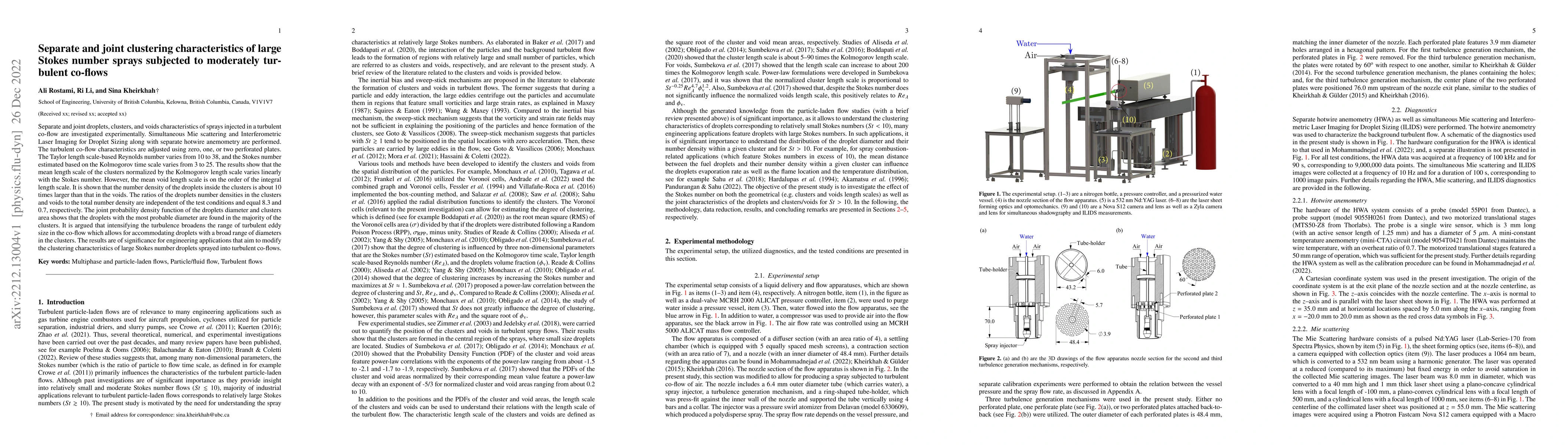 Thumbnail for Separate and joint clustering characteristics of large Stokes number
  sprays subjected to moderately turbulent co-flows