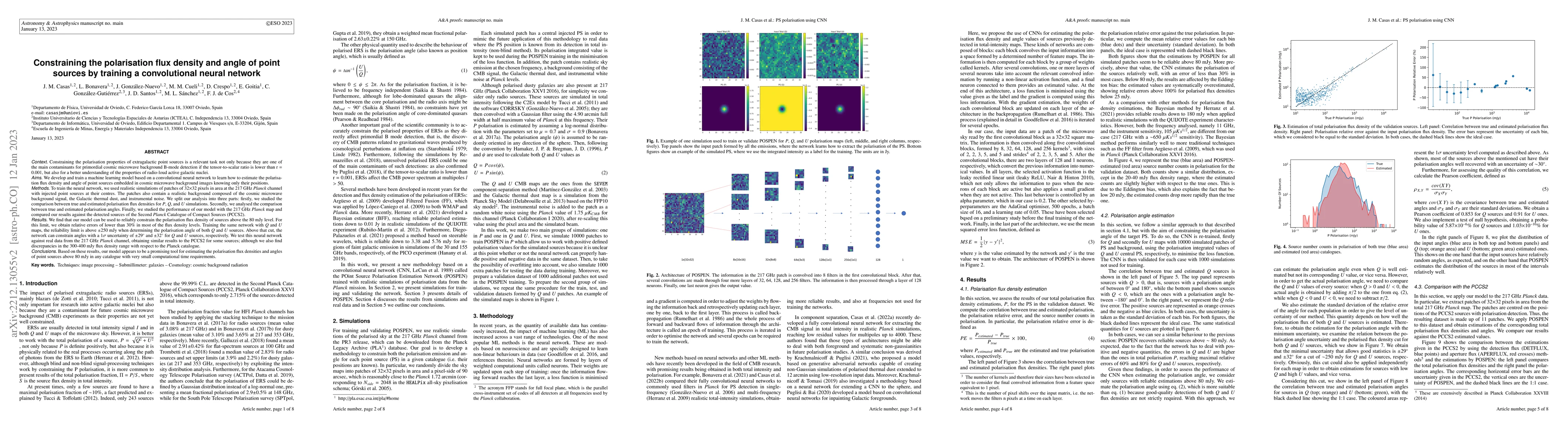 Thumbnail for Constraining the polarisation flux density and angle of point sources by
  training a convolutional neural network