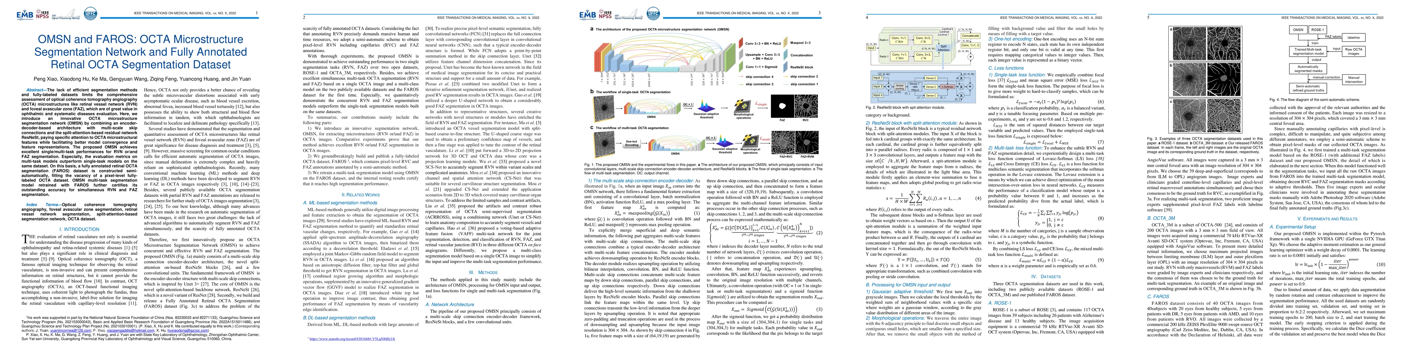Thumbnail for OMSN and FAROS: OCTA Microstructure Segmentation Network and Fully
  Annotated Retinal OCTA Segmentation Dataset