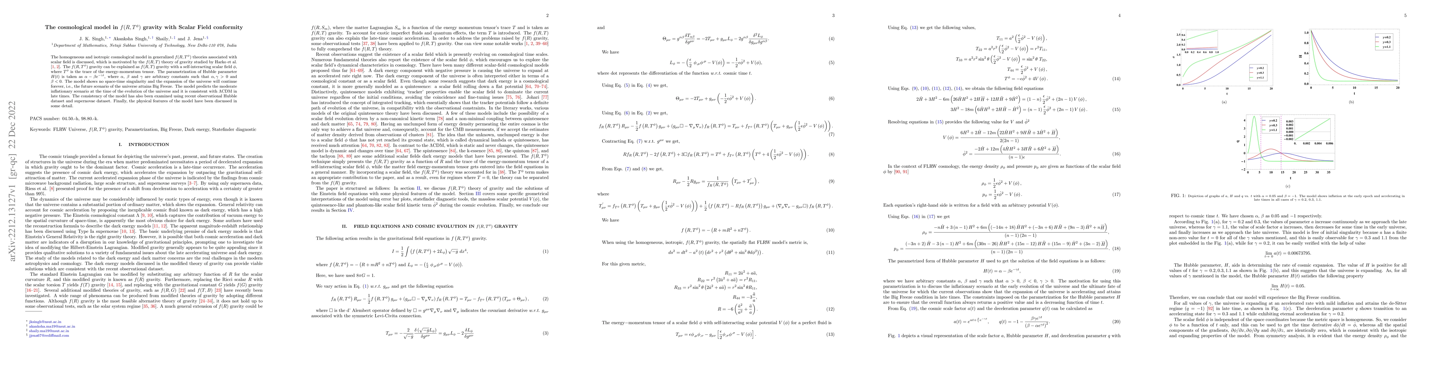 Thumbnail for The cosmological model in $ f(R,T^\phi) $ gravity with Scalar Field
  conformity