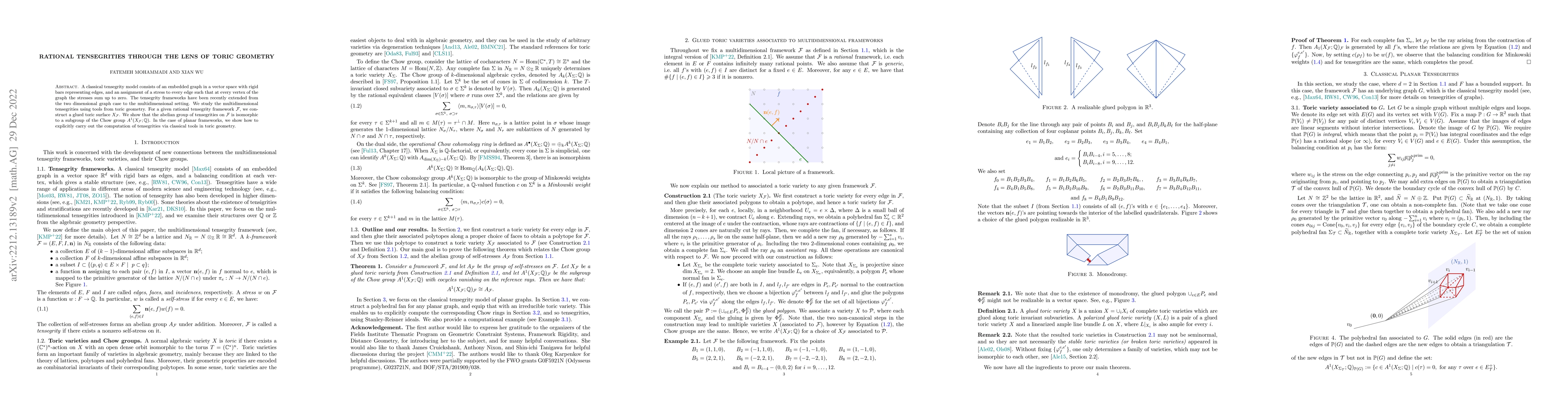 Thumbnail for Rational tensegrities through the lens of toric geometry