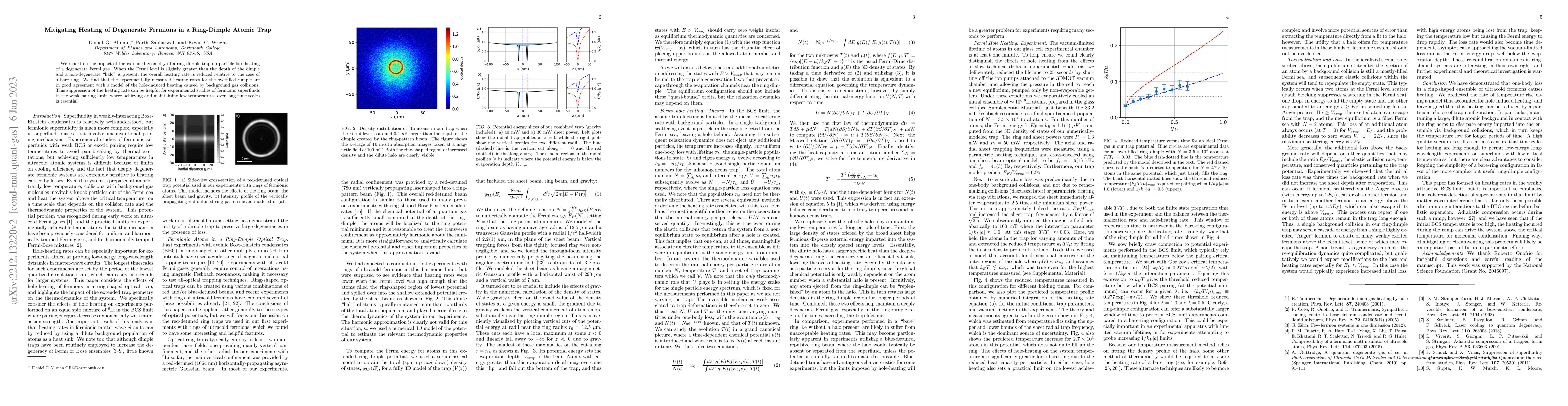 Thumbnail for Mitigating Heating of Degenerate Fermions in a Ring-Dimple Atomic Trap
