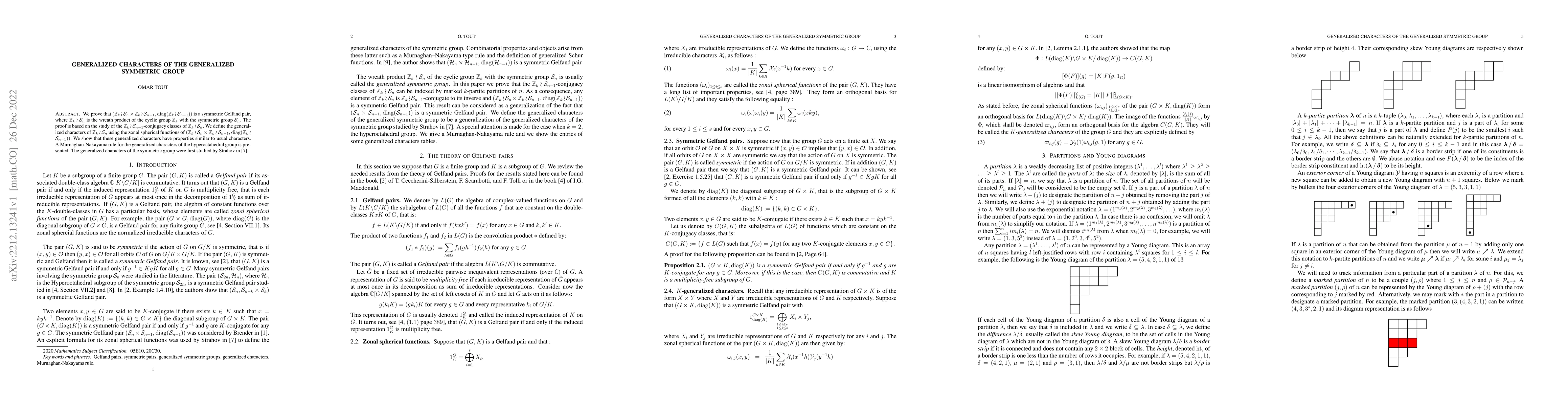Thumbnail for Generalized characters of the generalized symmetric group