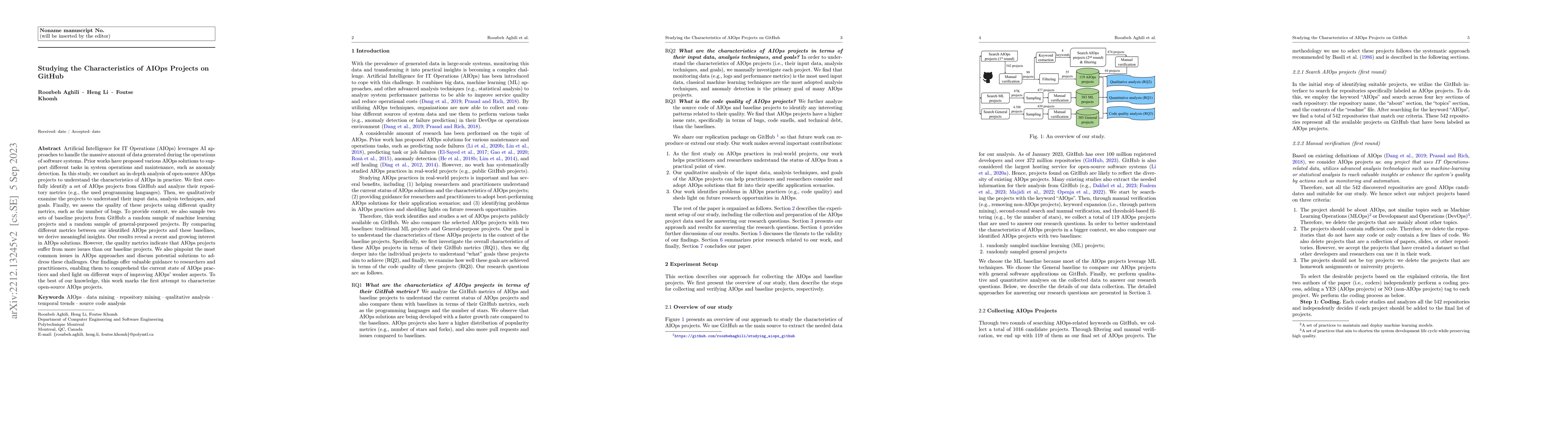 Thumbnail for Studying the Characteristics of AIOps Projects on GitHub