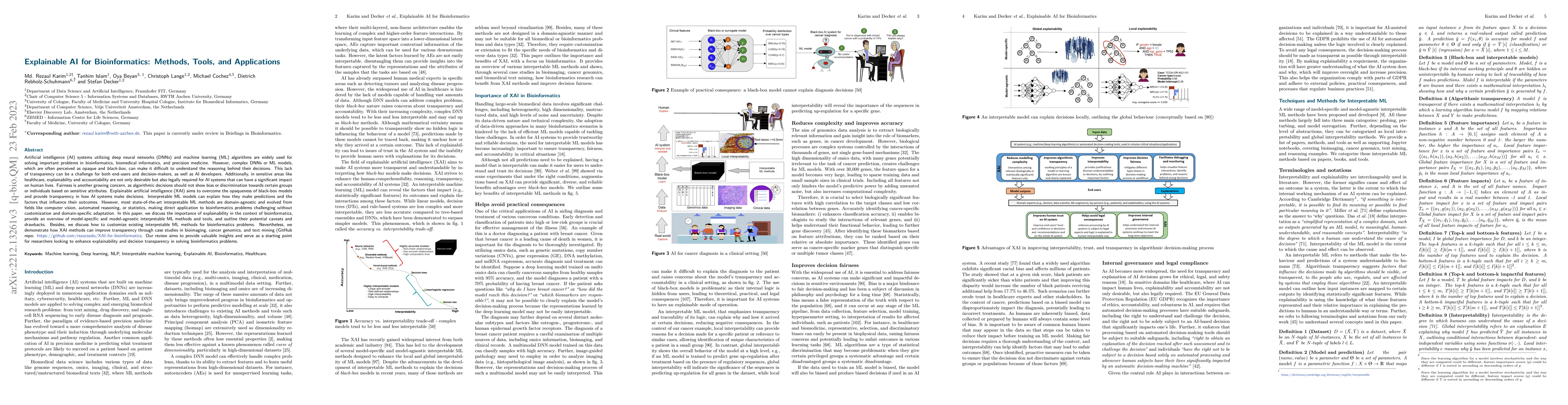 Thumbnail for Explainable AI for Bioinformatics: Methods, Tools, and Applications