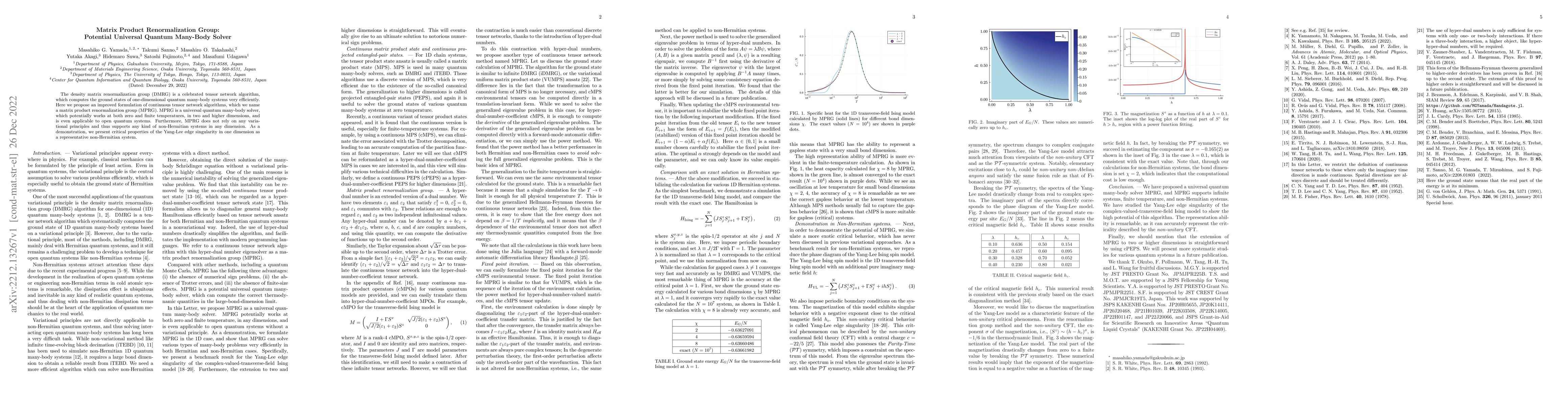 Thumbnail for Matrix Product Renormalization Group: Potential Universal Quantum
  Many-Body Solver