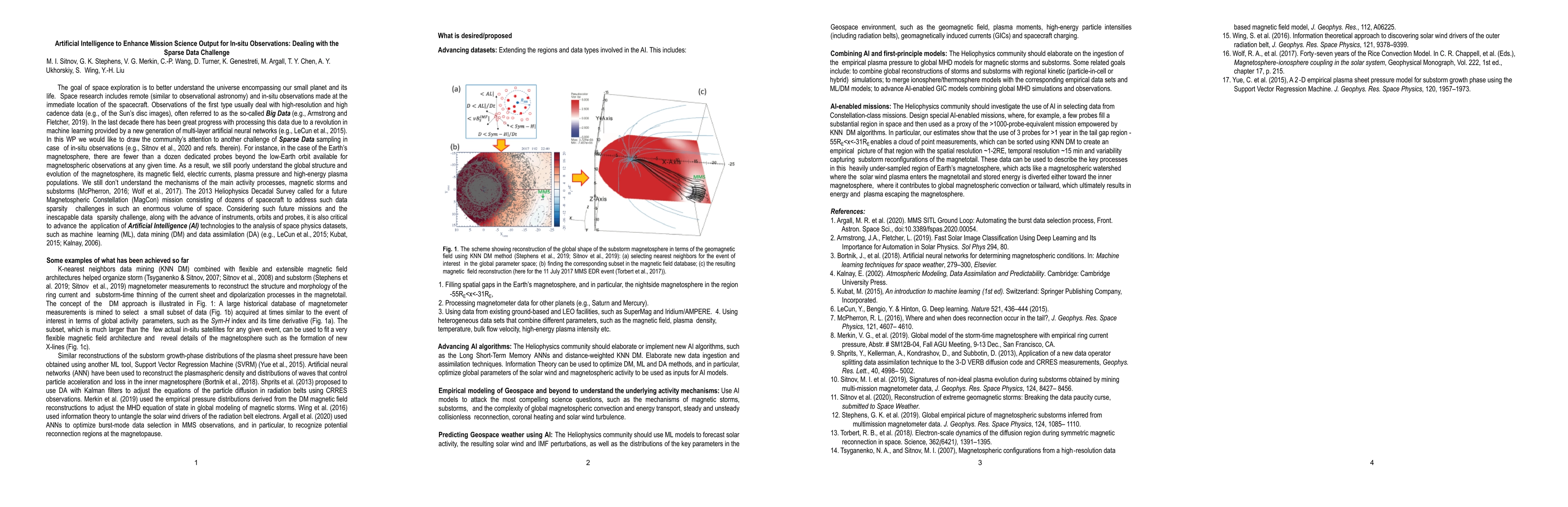 Thumbnail for Artificial Intelligence to Enhance Mission Science Output for In-situ
  Observations: Dealing with the Sparse Data Challenge