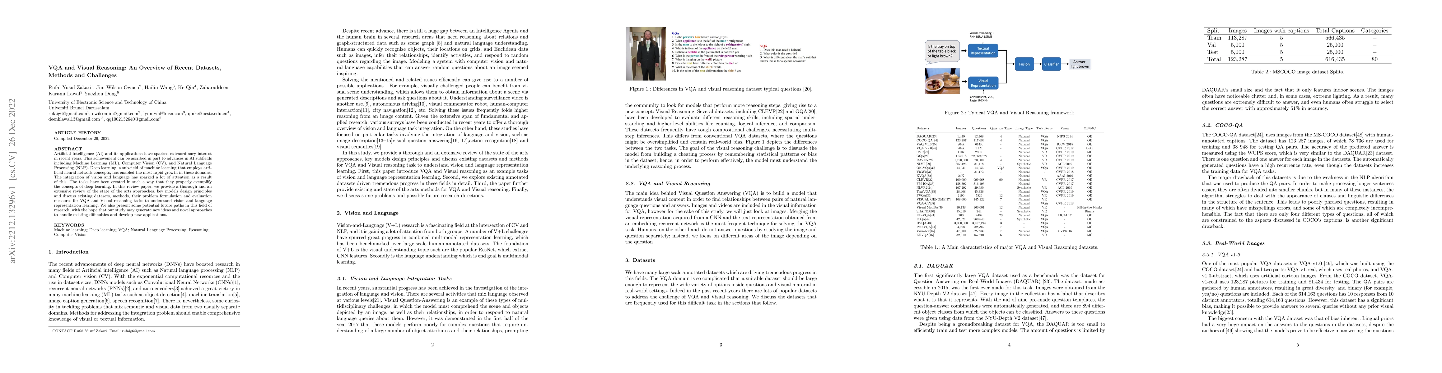 Thumbnail for VQA and Visual Reasoning: An Overview of Recent Datasets, Methods and
  Challenges