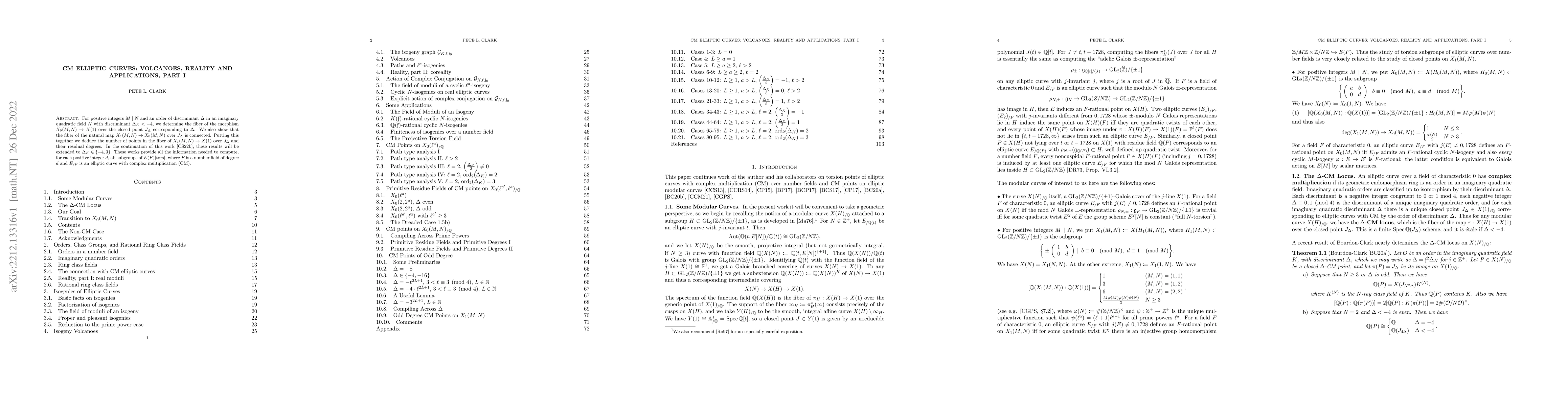 Thumbnail for CM Elliptic Curves: Volcanoes, Reality and Applications