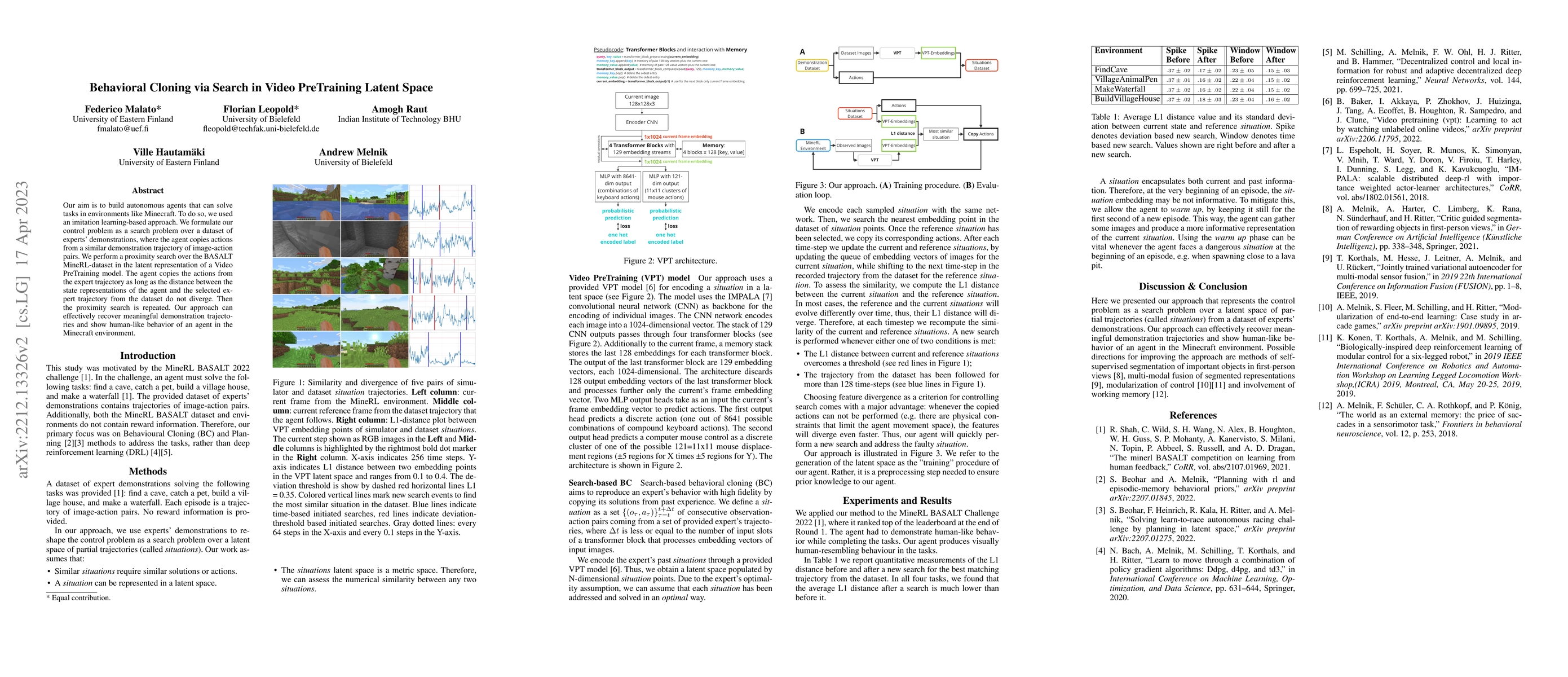 Thumbnail for Behavioral Cloning via Search in Video PreTraining Latent Space