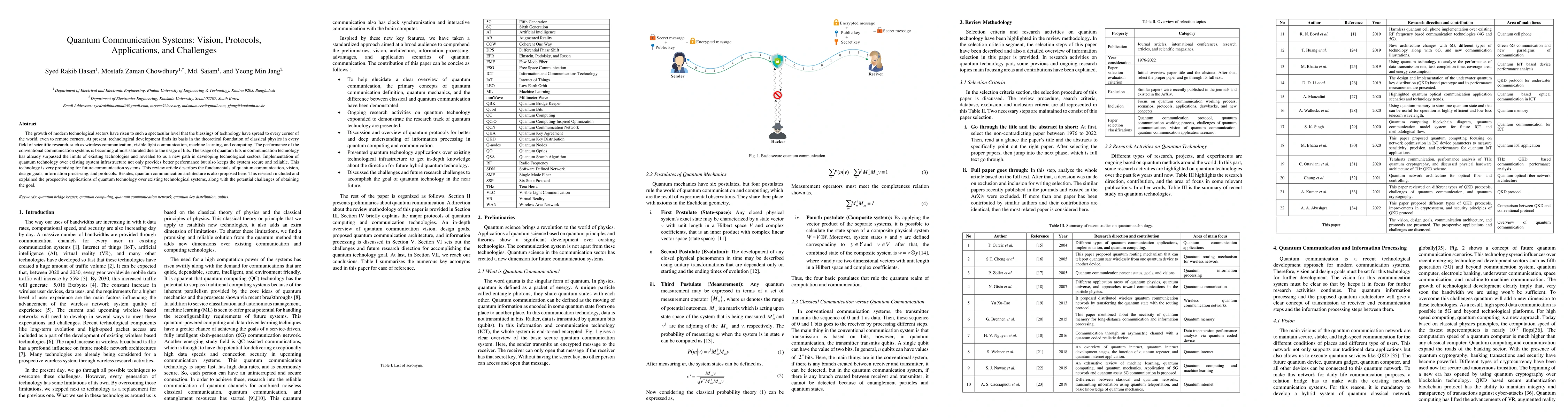 Thumbnail for Quantum Communication Systems: Vision, Protocols, Applications, and
  Challenges
