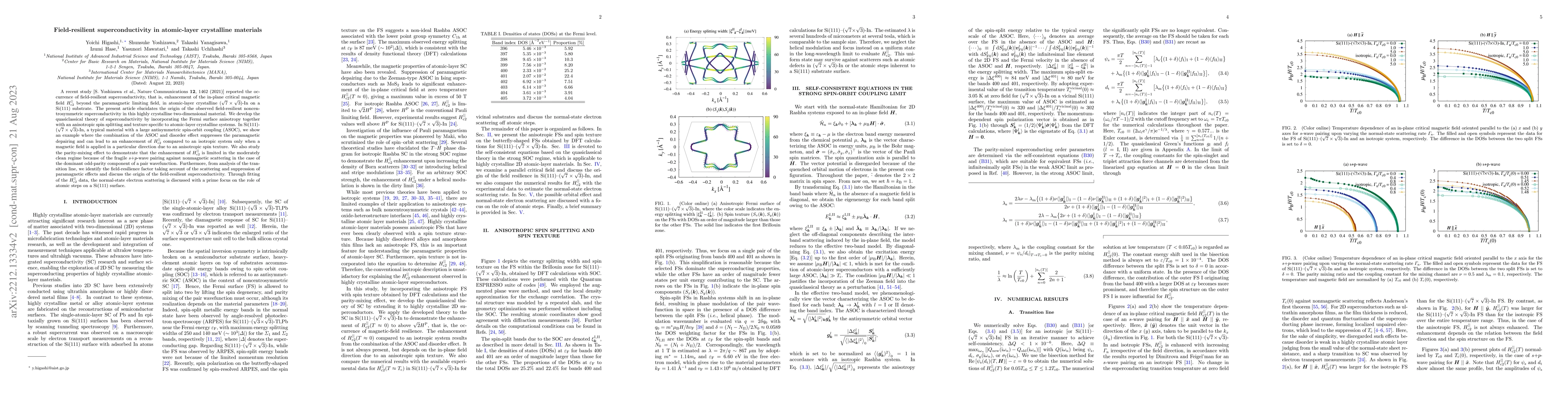 Thumbnail for Field resilient superconductivity in atomic layer crystalline materials