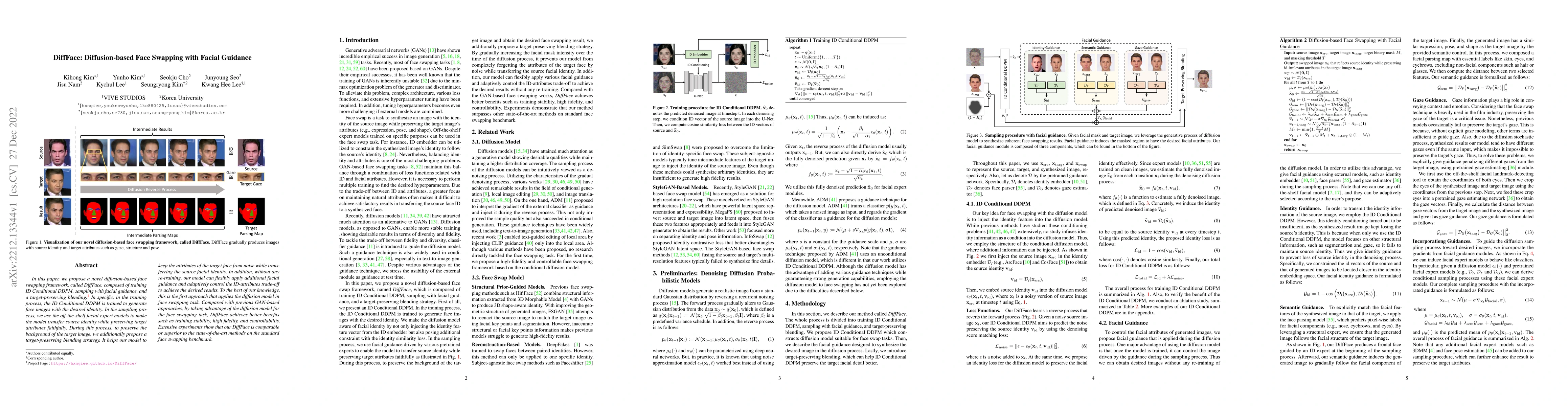 Thumbnail for DiffFace: Diffusion-based Face Swapping with Facial Guidance
