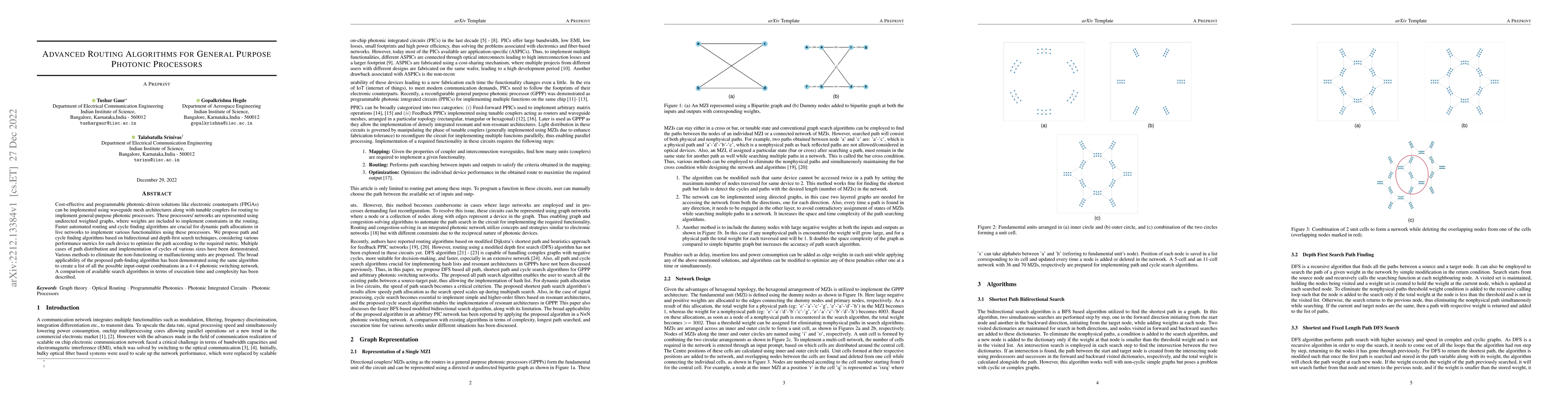 Thumbnail for Advanced Routing Algorithms for General Purpose Photonic Processors