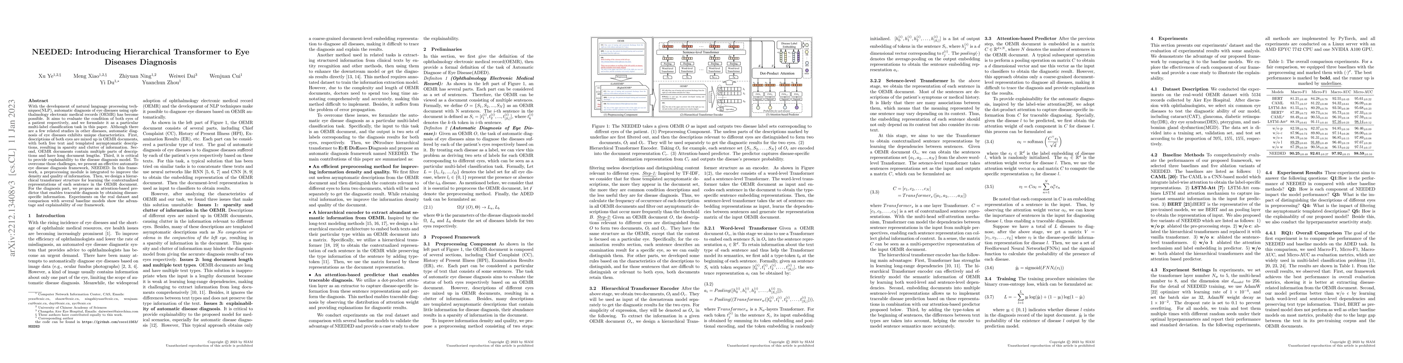 Thumbnail for NEEDED: Introducing Hierarchical Transformer to Eye Diseases Diagnosis