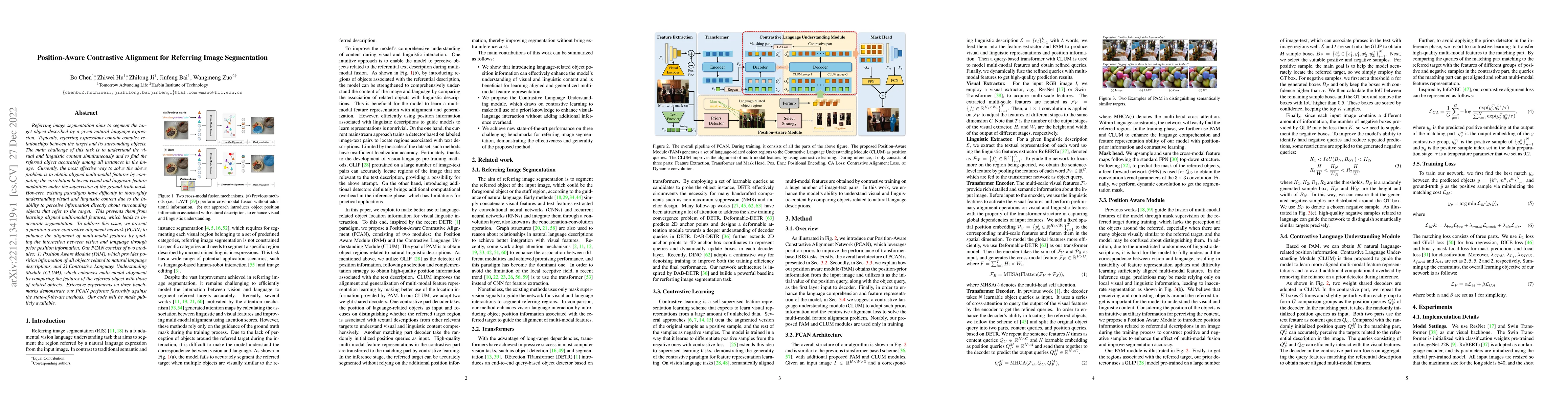 Thumbnail for Position-Aware Contrastive Alignment for Referring Image Segmentation