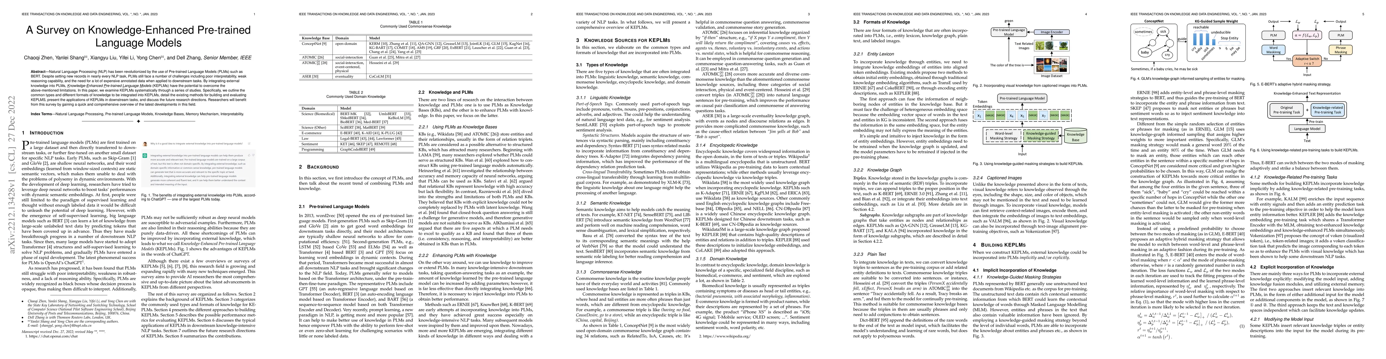 Thumbnail for A Survey on Knowledge-Enhanced Pre-trained Language Models