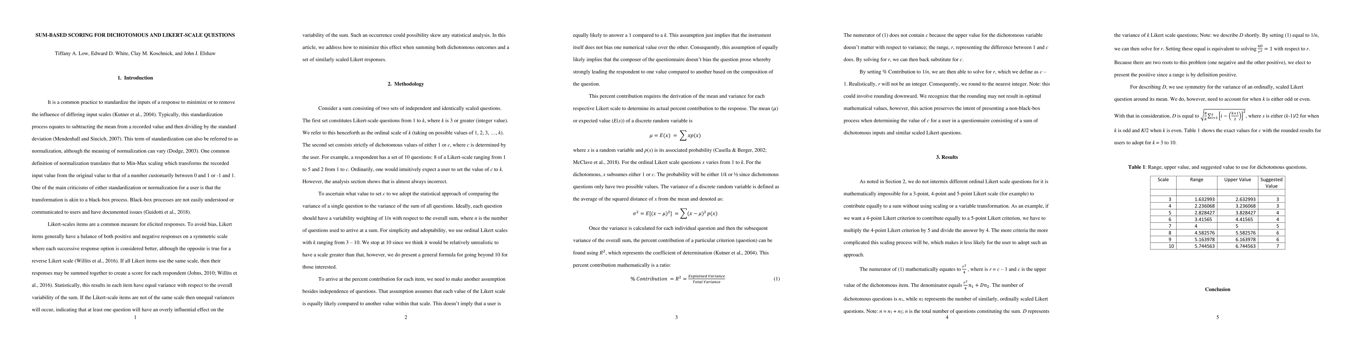 Thumbnail for Sum-Based Scoring for Dichotomous and Likert-scale Questions