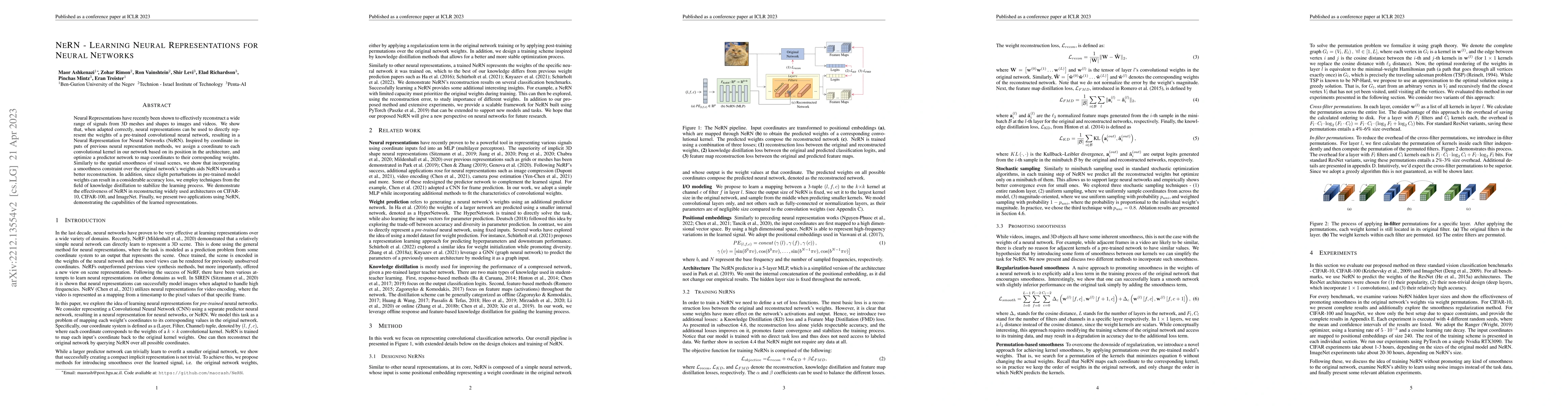 Thumbnail for NeRN -- Learning Neural Representations for Neural Networks
