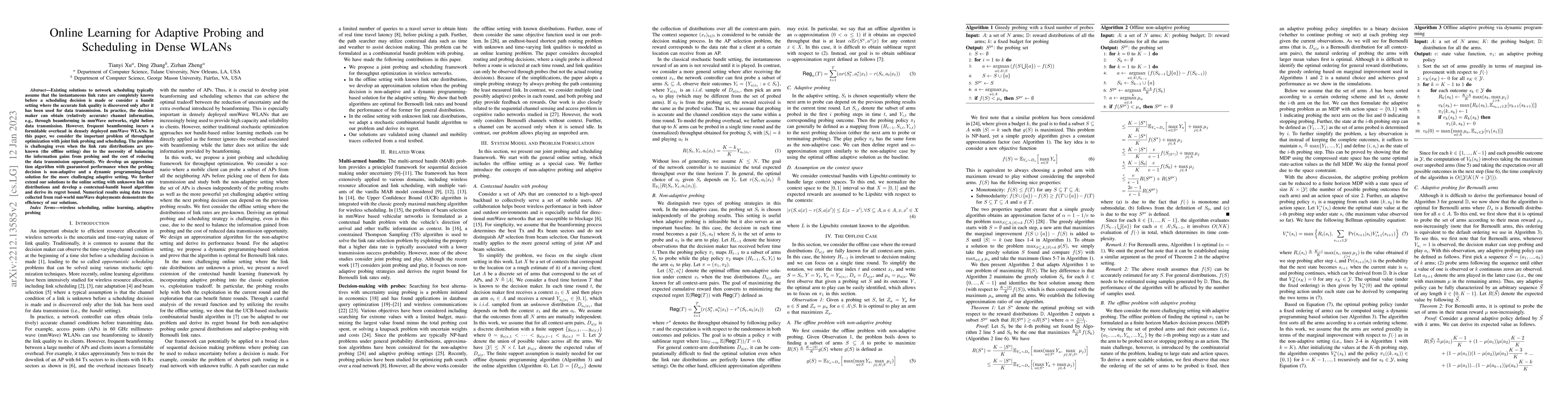 Thumbnail for Online Learning for Adaptive Probing and Scheduling in Dense WLANs