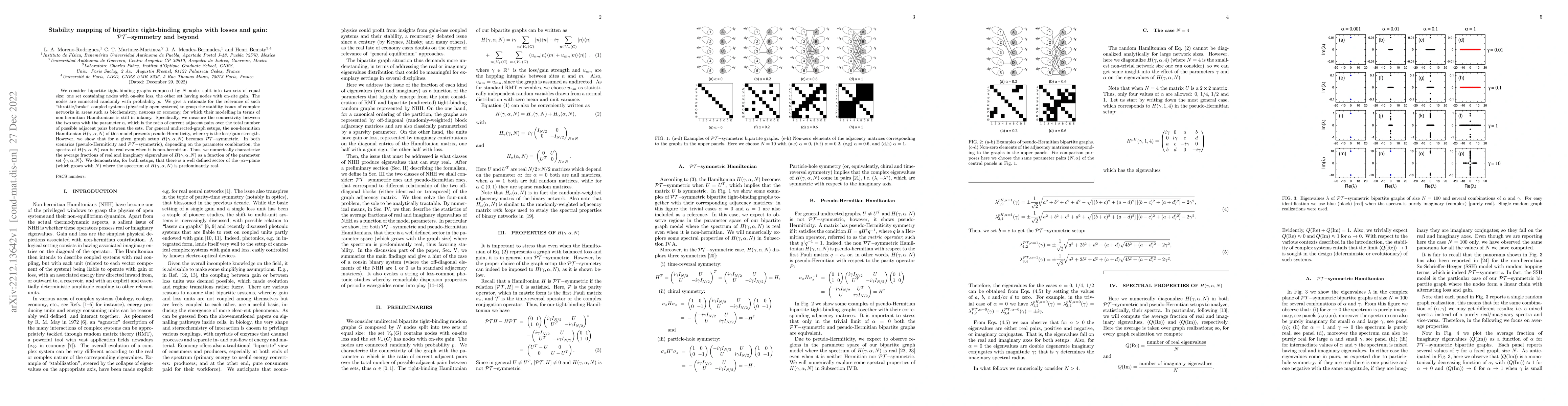 Thumbnail for Stability mapping of bipartite tight-binding graphs with losses and
  gain: ${\cal PT}-$symmetry and beyond