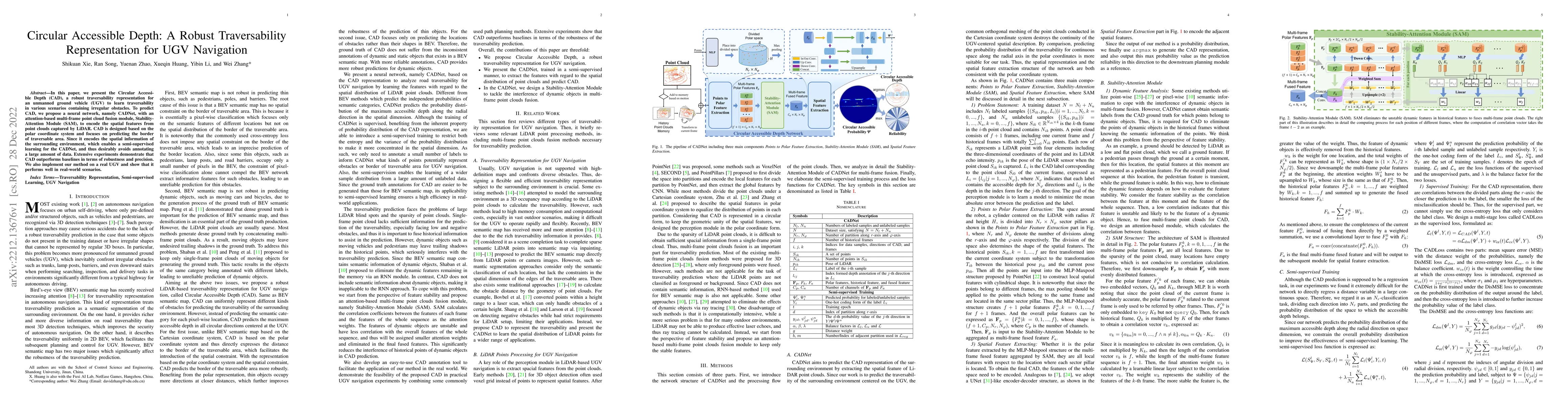 Thumbnail for Circular Accessible Depth: A Robust Traversability Representation for
  UGV Navigation