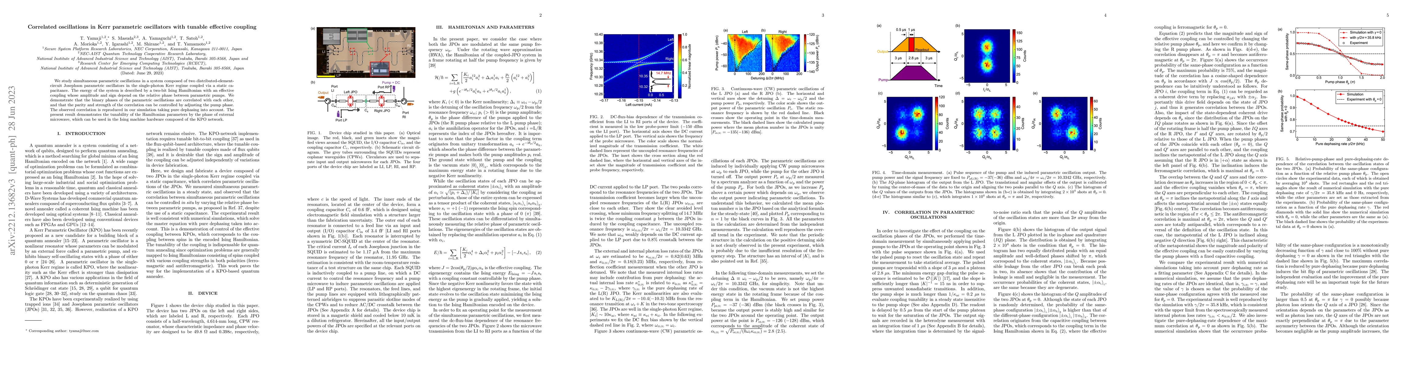 Thumbnail for Correlated oscillations in Kerr parametric oscillators with tunable
  effective coupling