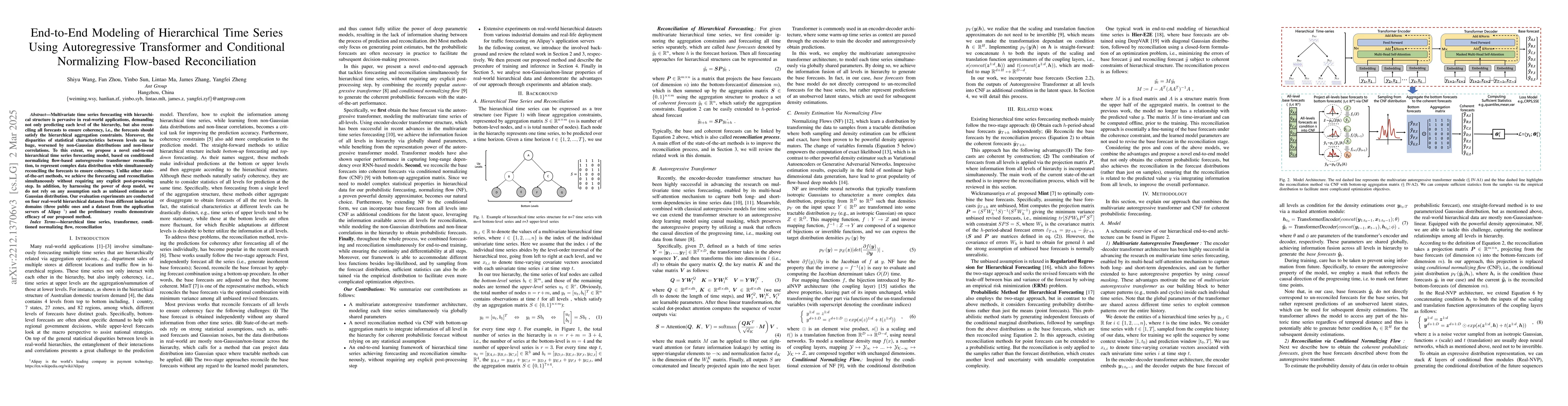 Thumbnail for End-to-End Modeling Hierarchical Time Series Using Autoregressive
  Transformer and Conditional Normalizing Flow based Reconciliation