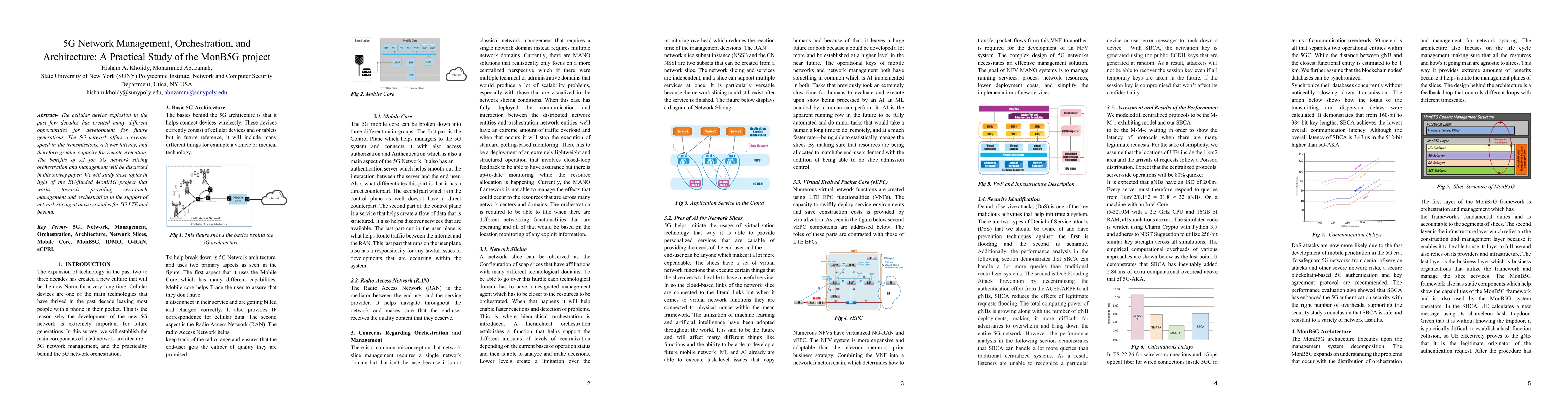 Thumbnail for 5G Network Management, Orchestration, and Architecture: A Practical
  Study of the MonB5G project