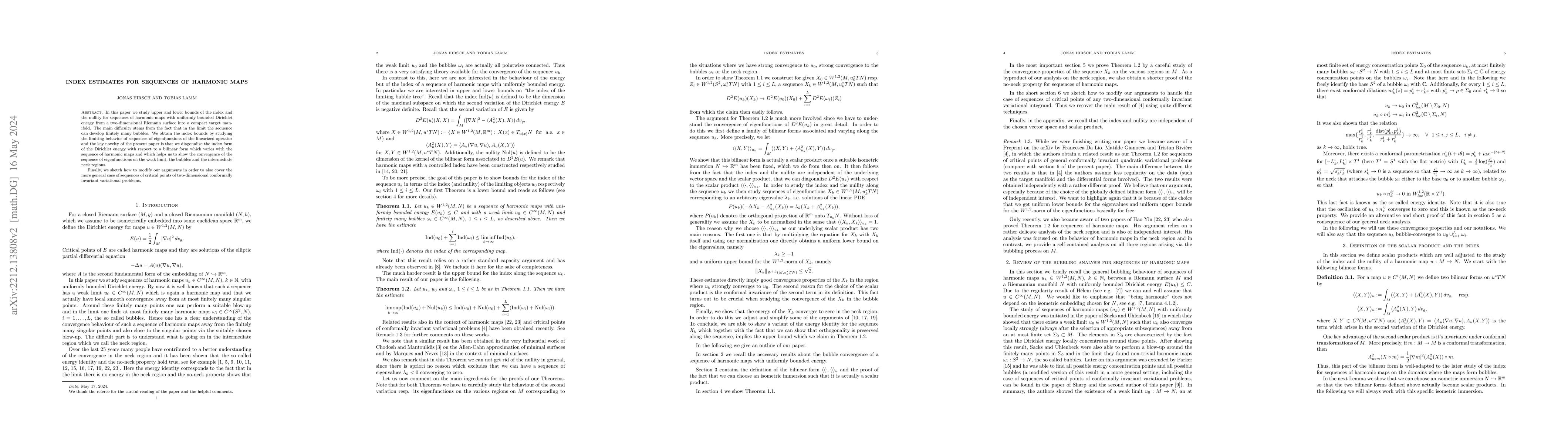 Thumbnail for Index estimates for sequences of harmonic maps