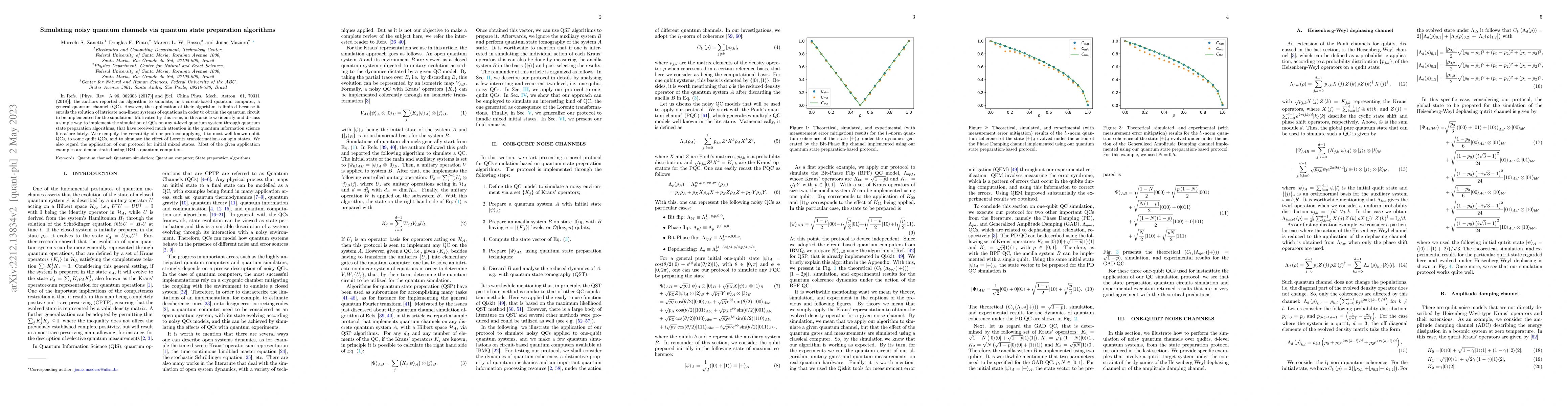 Thumbnail for Simulating noisy quantum channels via quantum state preparation
  algorithms