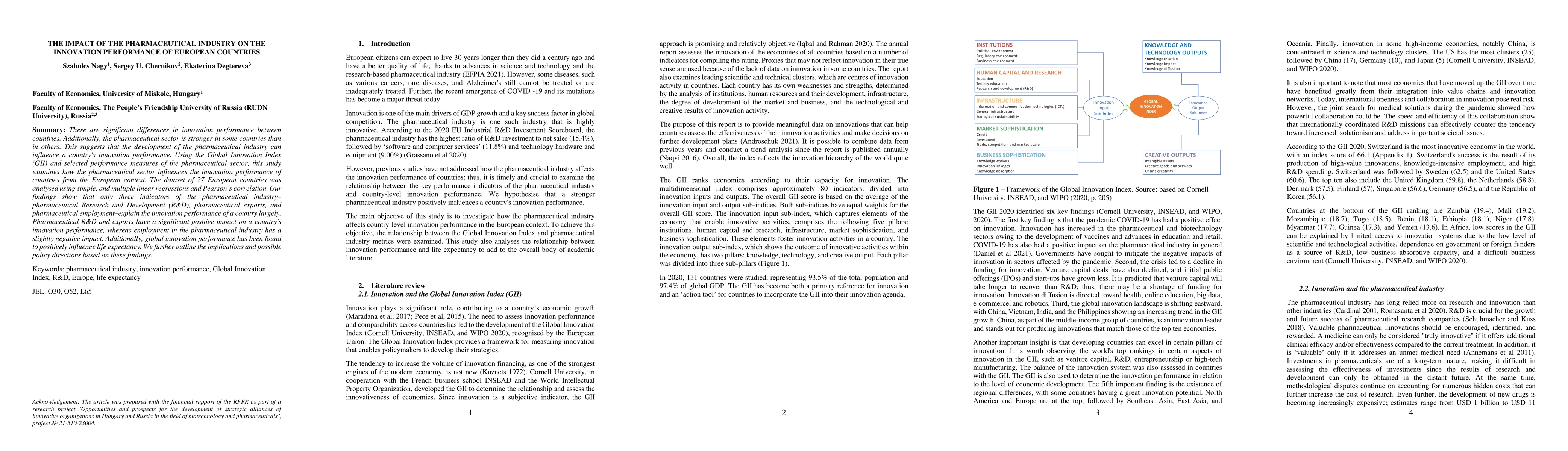 Thumbnail for The Impact of the Pharmaceutical Industry on the Innovation Performance
  of European Countries