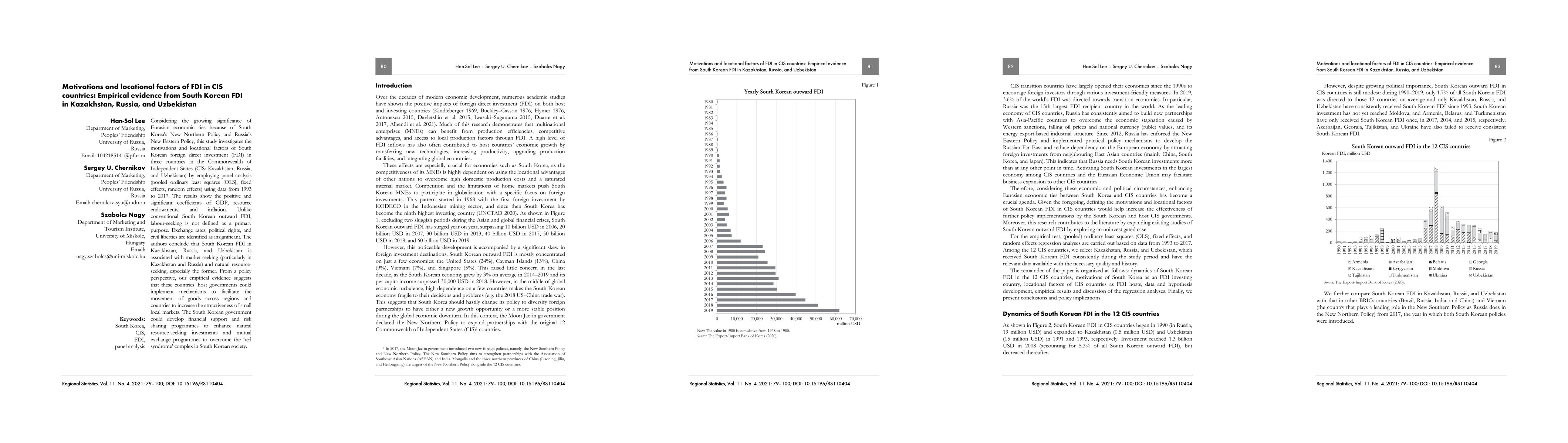 Thumbnail for Motivations and locational factors of FDI in CIS countries: Empirical
  evidence from South Korean FDI in Kazakhstan, Russia, and Uzbekistan