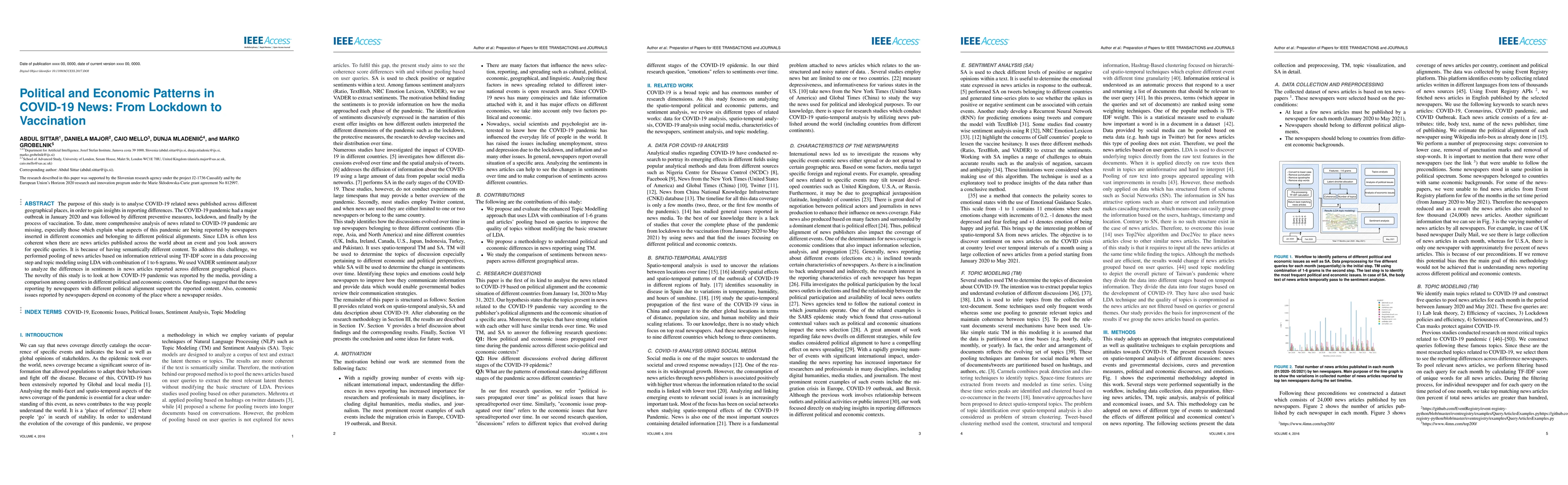 Thumbnail for Political and Economic Patterns in COVID-19 News: From Lockdown to
  Vaccination
