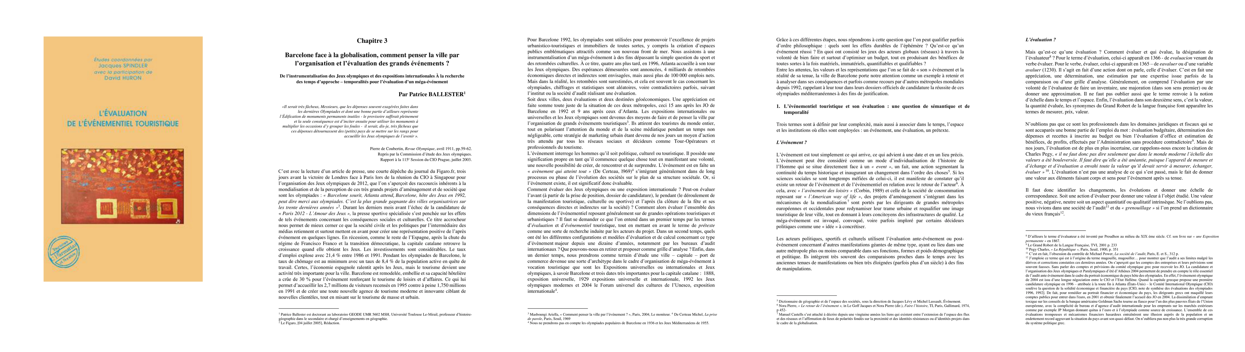 Thumbnail for Barcelona in the face of globalization, how to think of the city through
  the organization and evaluation of major events?