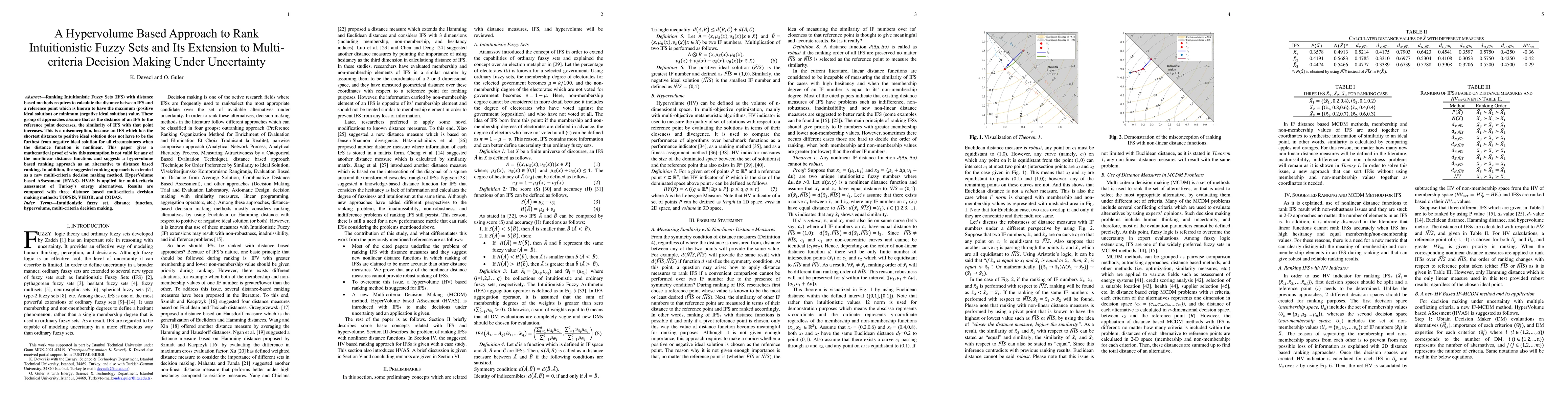 Thumbnail for A Hypervolume Based Approach to Rank Intuitionistic Fuzzy Sets and Its
  Extension to Multi-criteria Decision Making Under Uncertainty