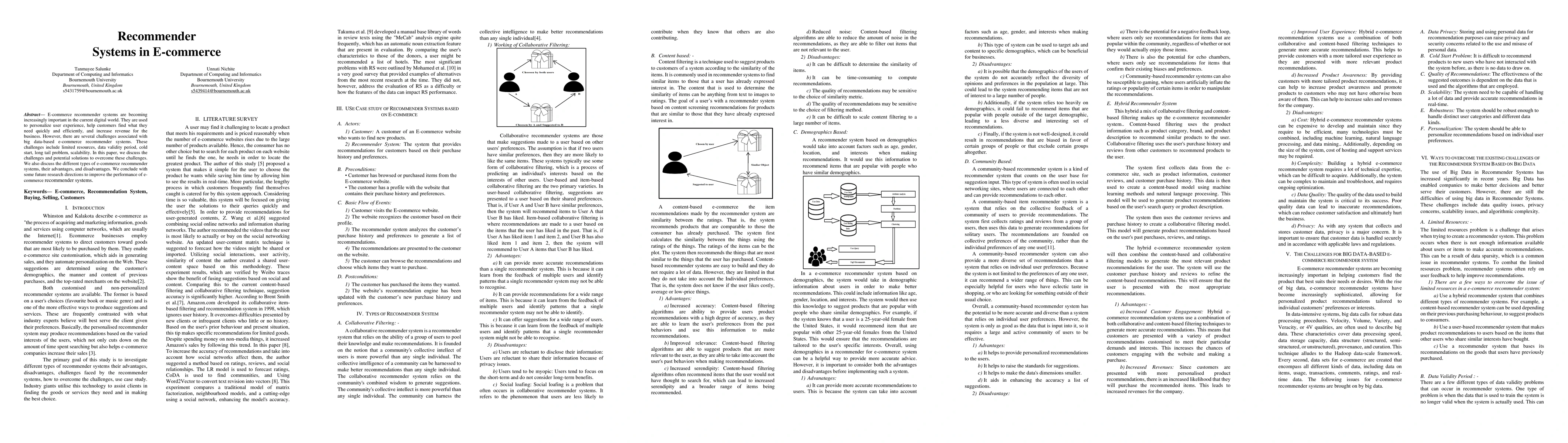 Thumbnail for Recommender Systems in E-commerce