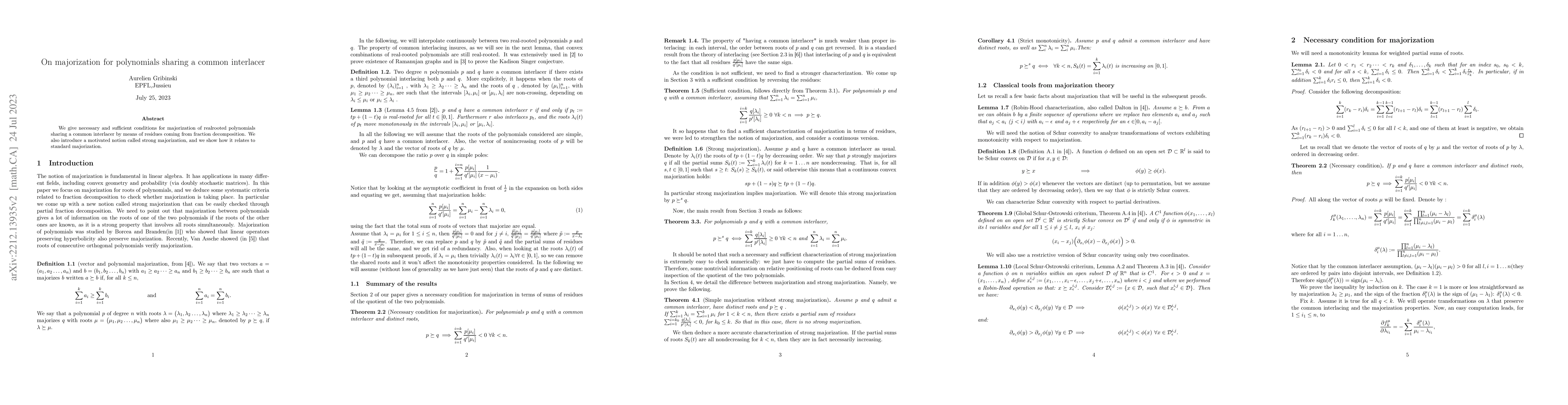 Thumbnail for On majorization for polynomials sharing a common interlacer