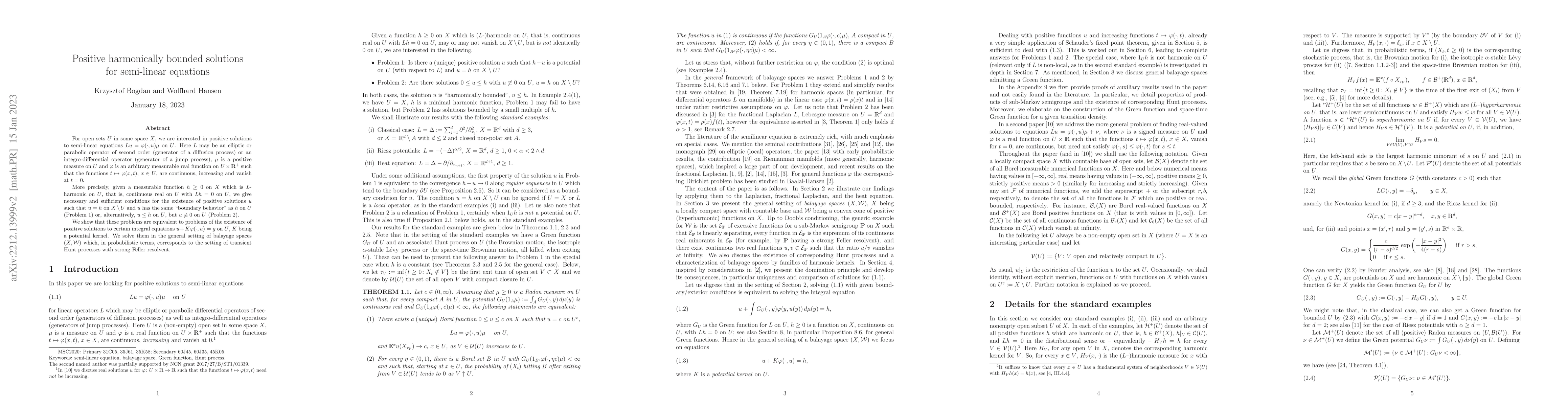 Thumbnail for Positive harmonically bounded solutions for semi-linear equations