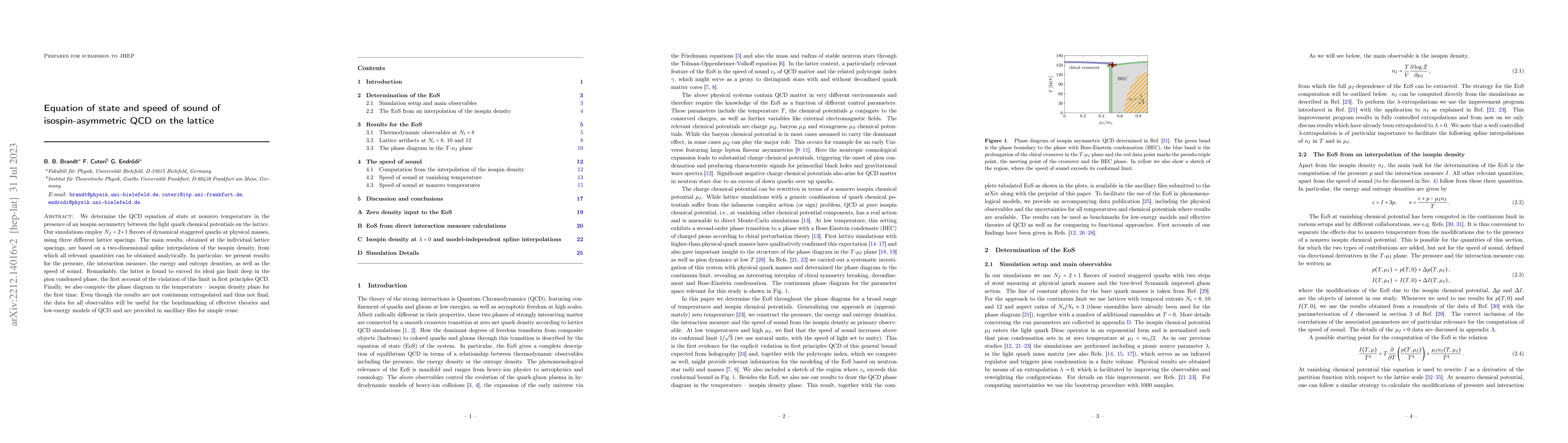 Thumbnail for Equation of state and speed of sound of isospin-asymmetric QCD on the
  lattice
