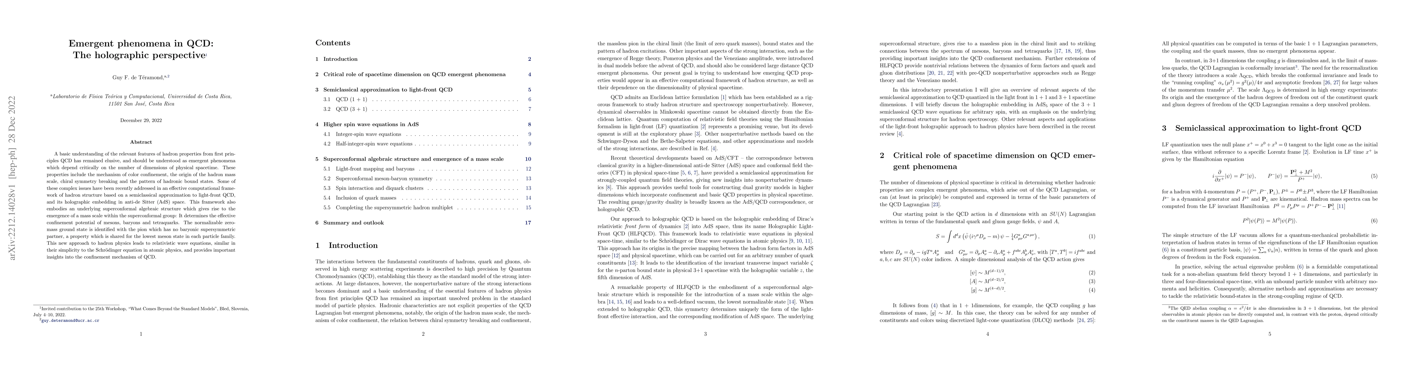 Thumbnail for Emergent phenomena in QCD: The holographic perspective