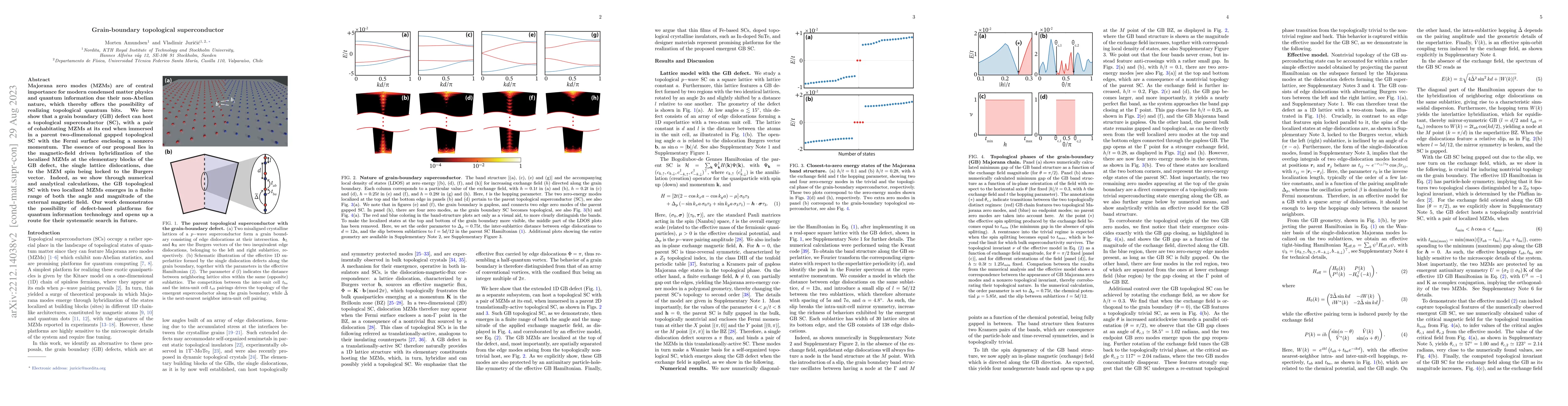 Thumbnail for Grain-boundary topological superconductor