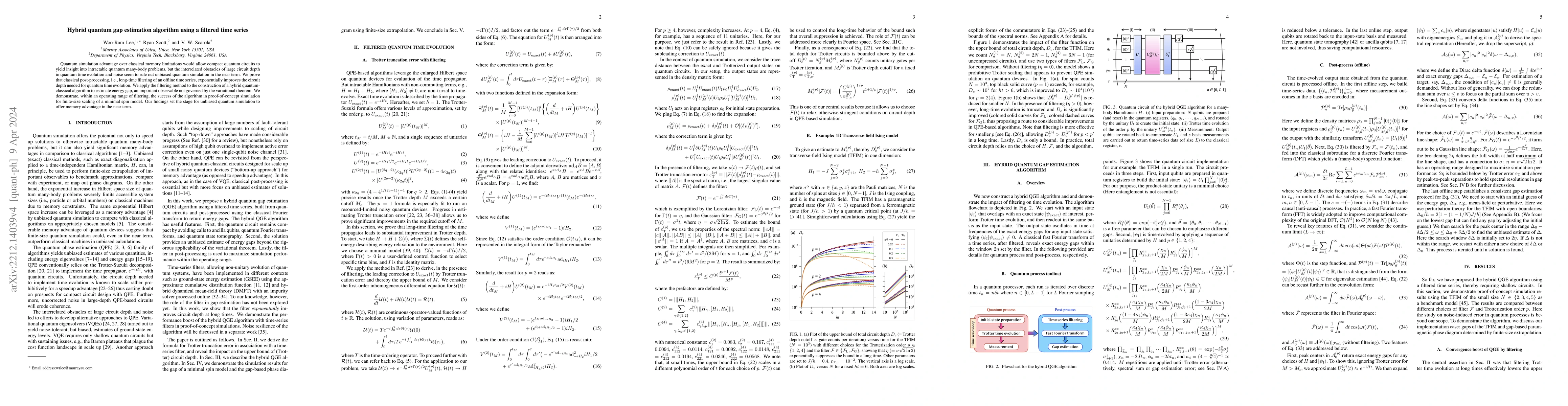 Thumbnail for Hybrid quantum gap estimation algorithm using a filtered time series